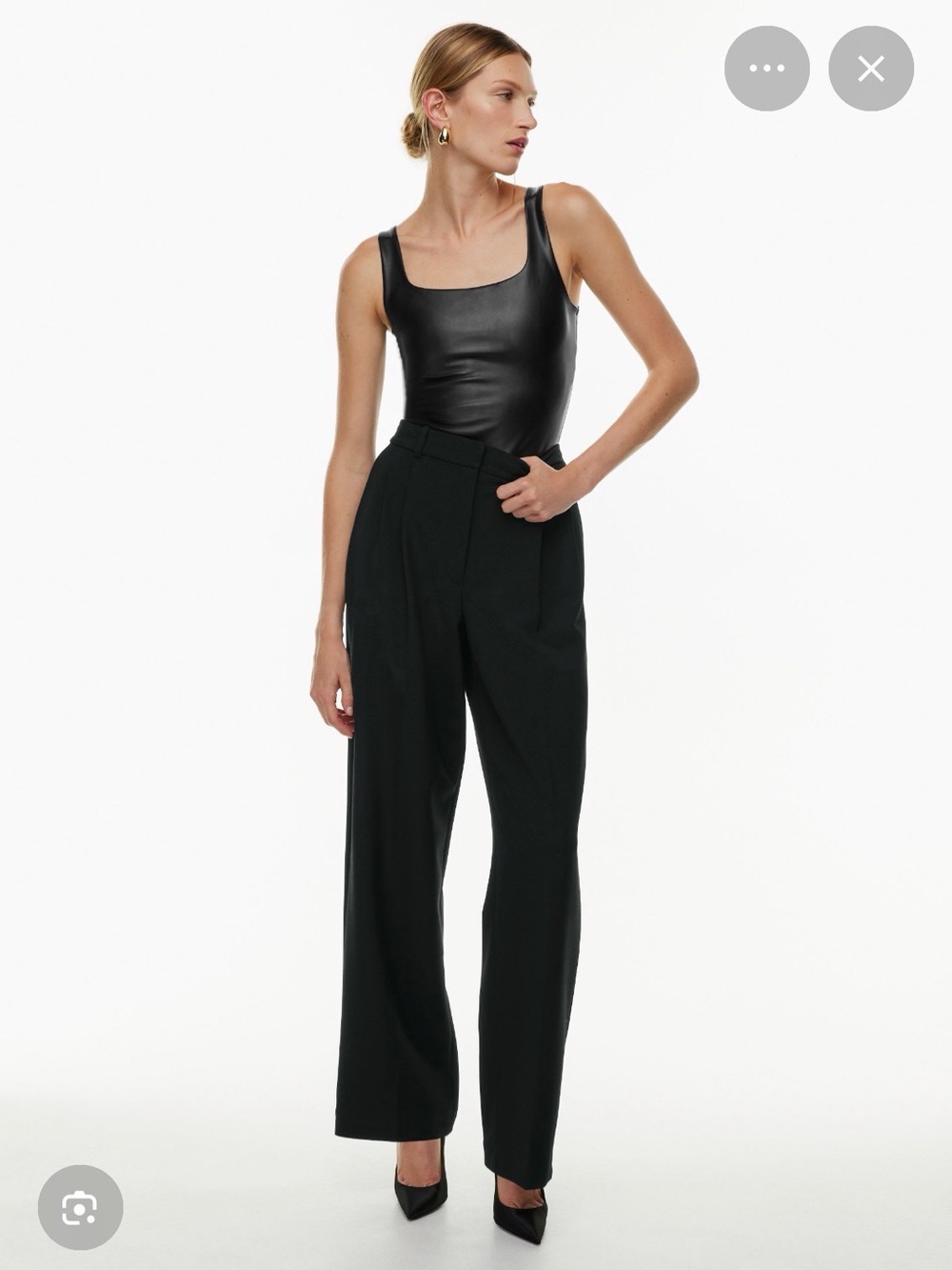 Aritzia Lure Faux Leather Bodysuit - Size S - Like New